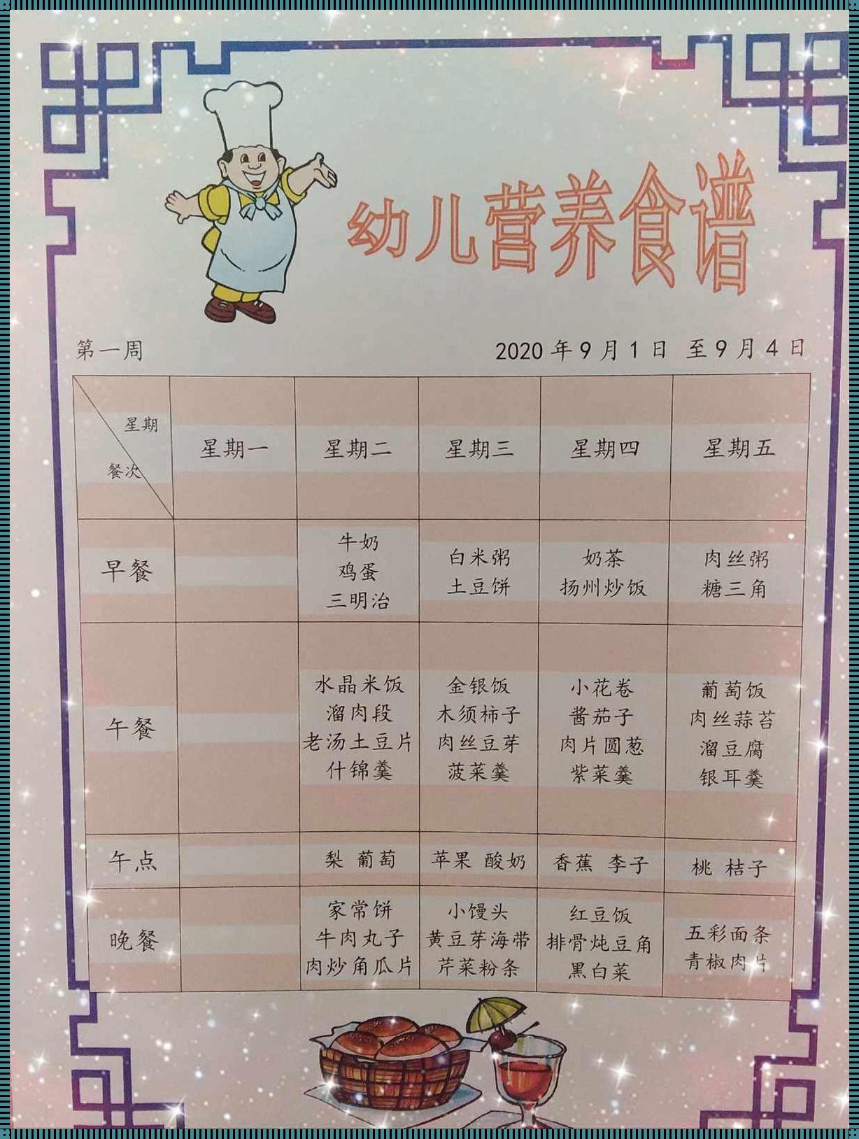 幼儿园营养菜谱：为孩子量身打造的美食宝典