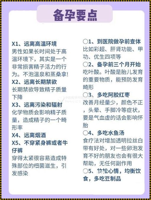 备孕知识100个常识：为你揭秘孕育新生命的秘密