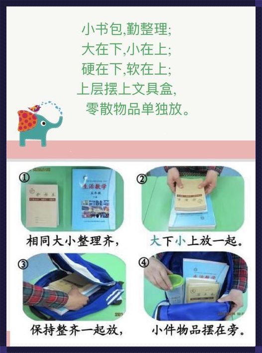 “一键整理，小学生生活的新篇章”——小学生整理物品主题活动方案