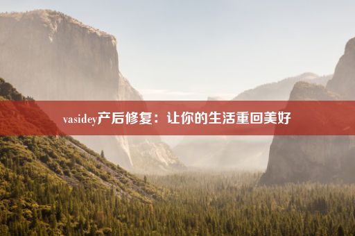 vasidey产后修复：让你的生活重回美好