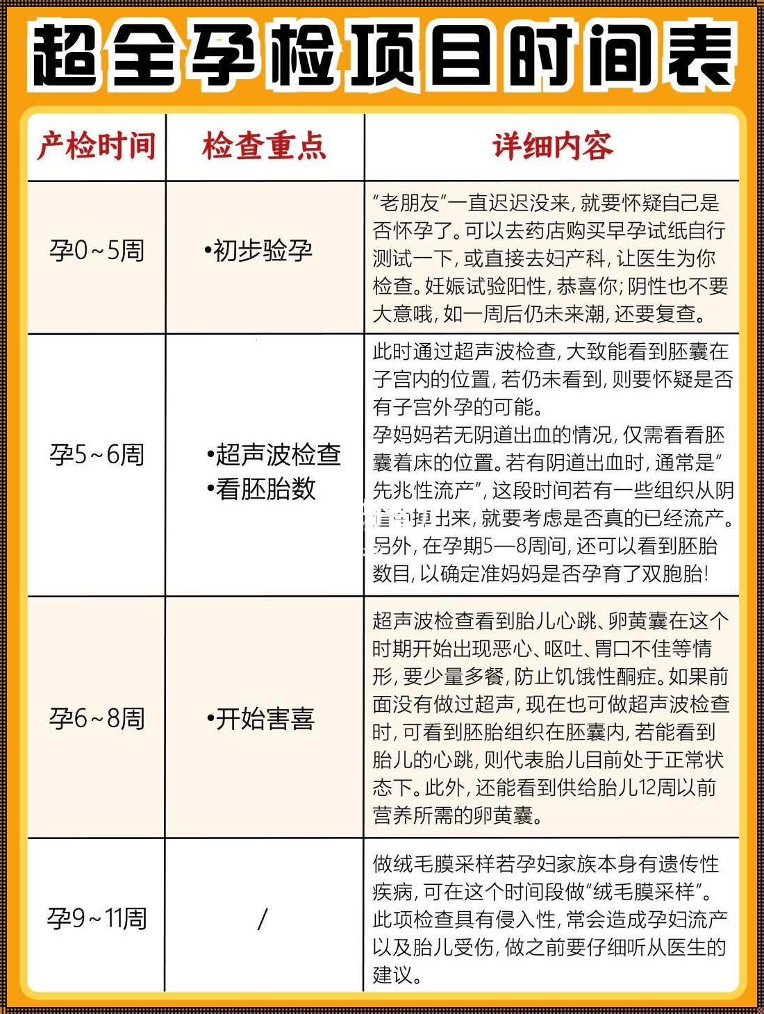 怀孕几周开始检查——为你和宝宝的健康规划关键时间点