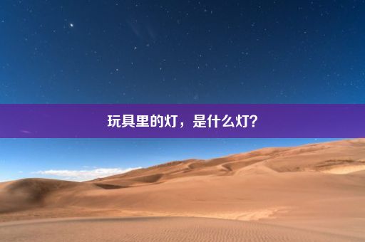 玩具里的灯，是什么灯？