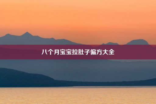 八个月宝宝拉肚子偏方大全