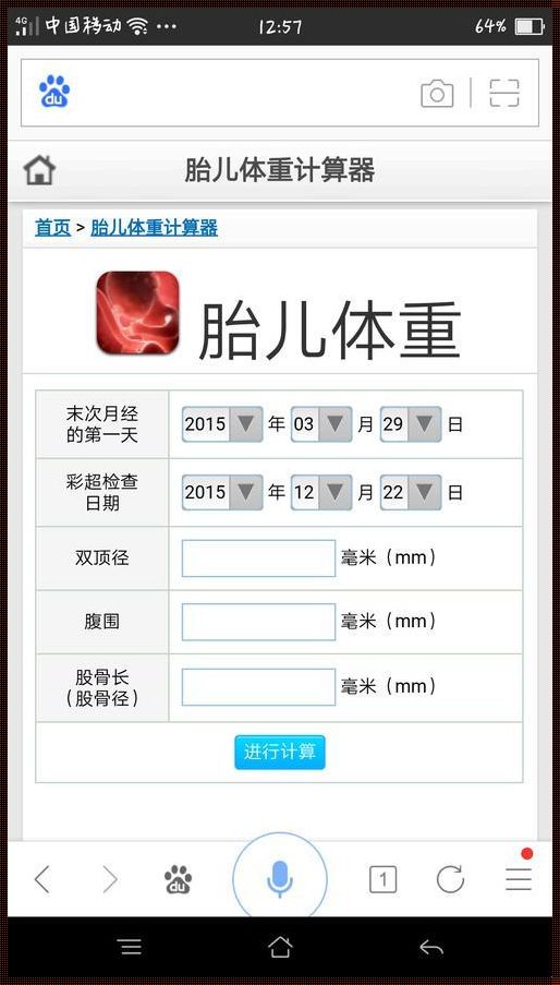 评估胎儿体重计算器：关注母婴健康的创新工具