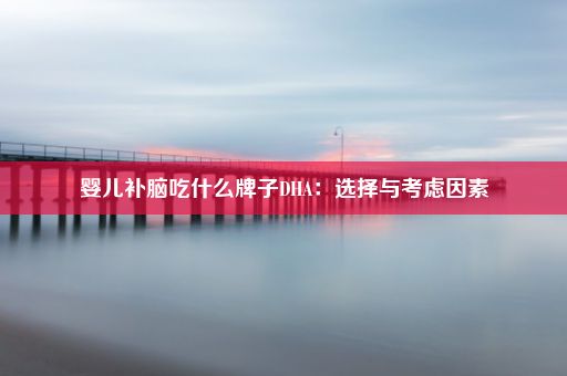 婴儿补脑吃什么牌子DHA：选择与考虑因素