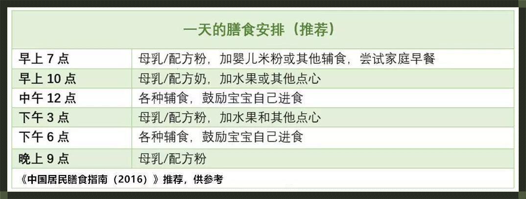 一岁宝宝一天的食谱安排：科学搭配，健康成长