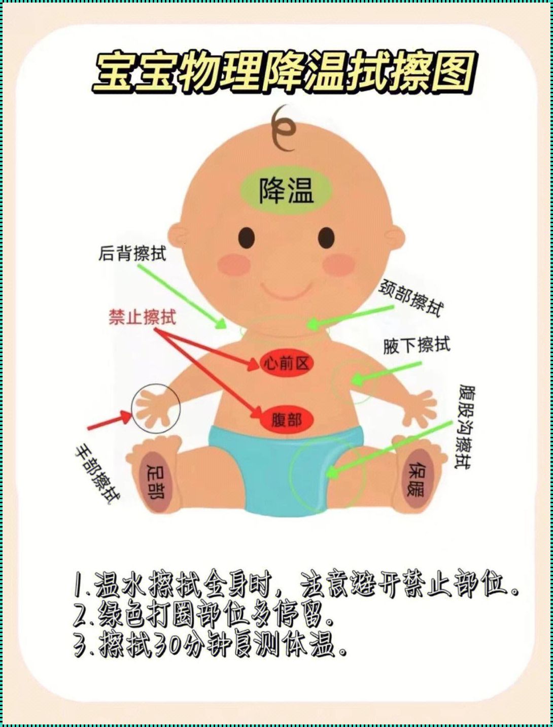 婴儿发烧物理降温的正确方法