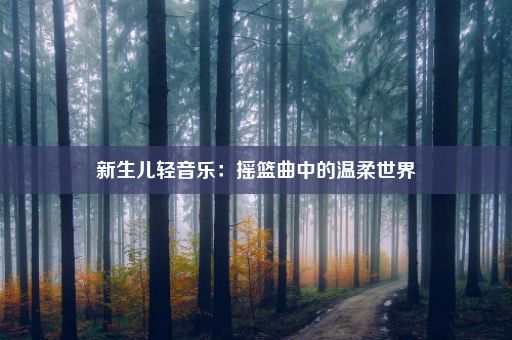 新生儿轻音乐：摇篮曲中的温柔世界