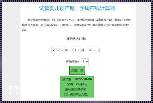 孕育之始：测孕周计算器的诗意之旅