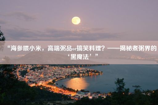 “海参喂小米，高端粥品or搞笑料理？——揭秘煮粥界的‘黑魔法’”