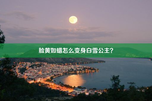 脸黄如蜡怎么变身白雪公主？