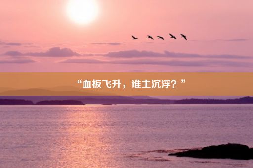 “血板飞升，谁主沉浮？”