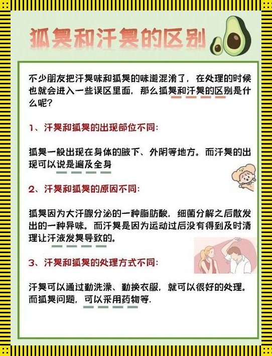 《假性狐臭与狐臭，傻傻分不清？来，带你走进这场“气味”的奇妙之旅！》