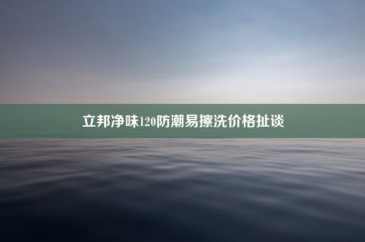 立邦净味120防潮易擦洗价格扯谈