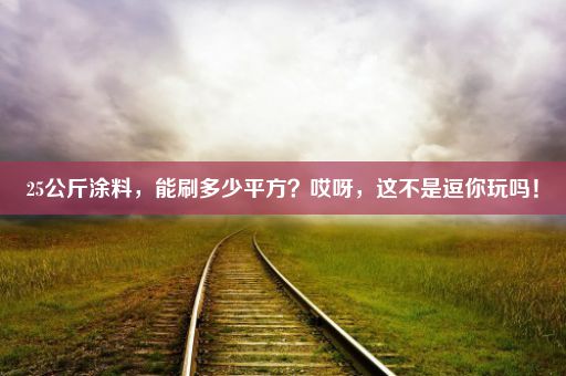 25公斤涂料，能刷多少平方？哎呀，这不是逗你玩吗！