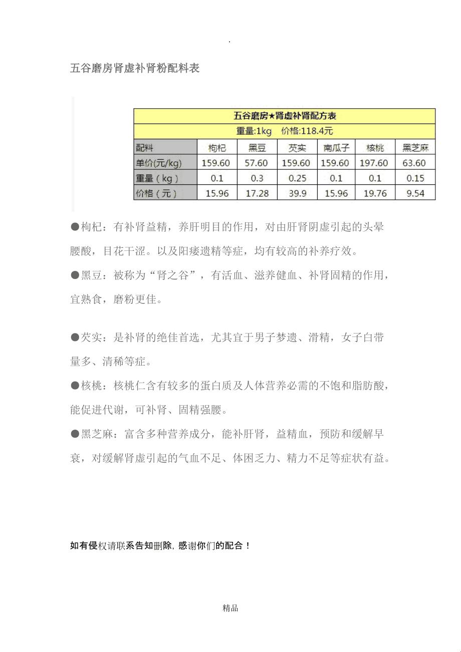 肾力满满，五谷杂粮粉配方“补”到你无语！