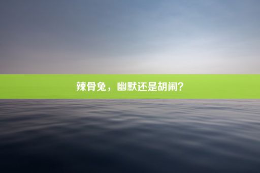 辣骨兔，幽默还是胡闹？