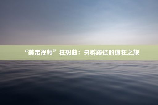 “美帝视频”狂想曲：另辟蹊径的疯狂之旅