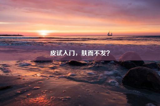 皮试入门，肤而不发？