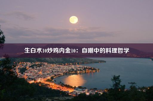 生白术10炒鸡内金10：自嘲中的料理哲学